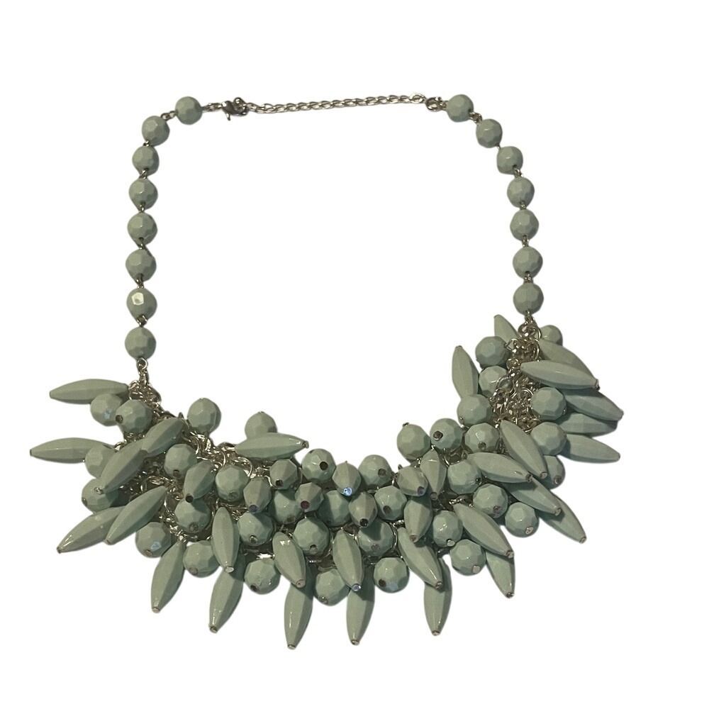 Statement Necklace‎ Blue Bead Collar Necklace Fashion Jewelry